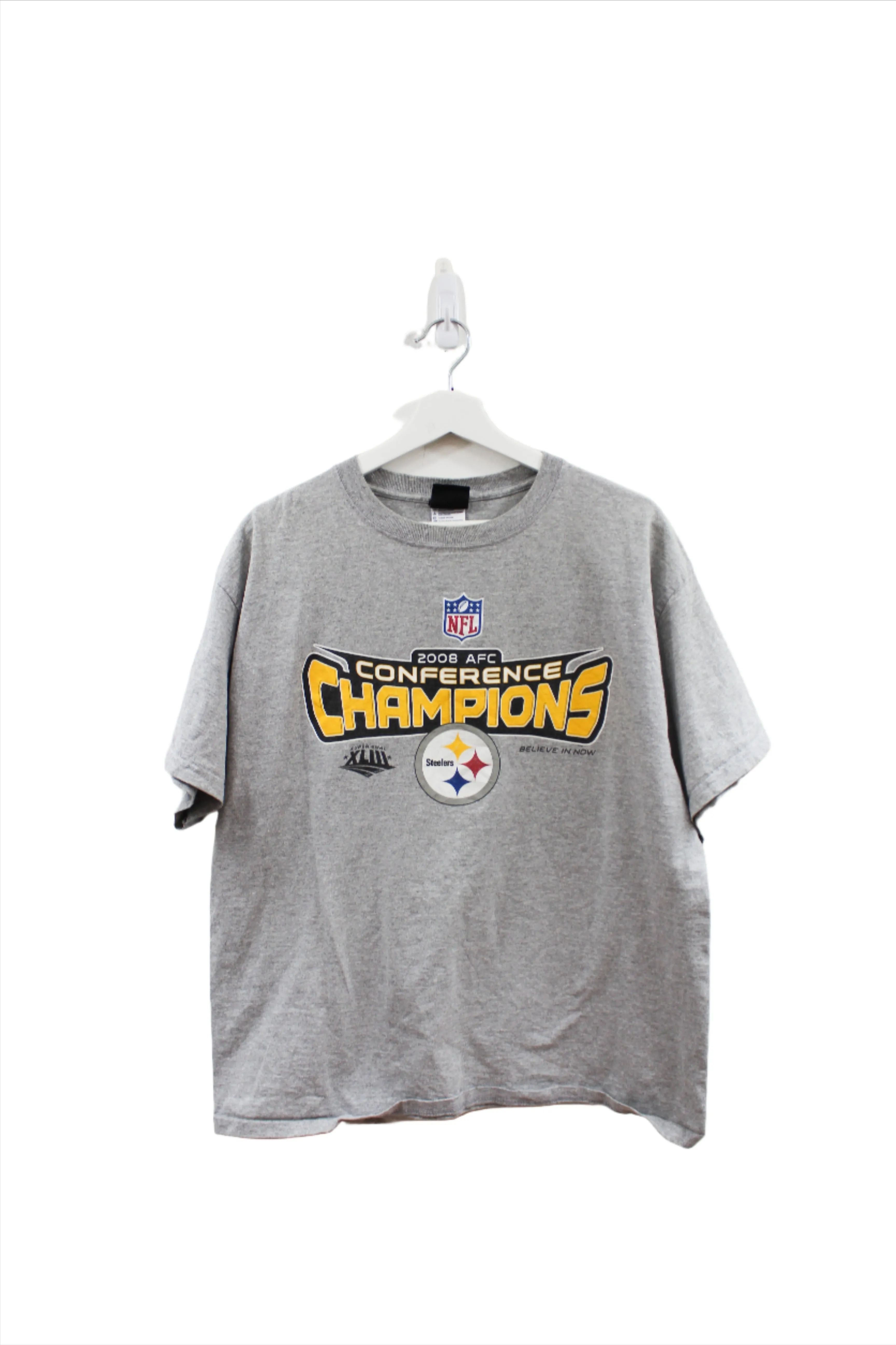 Z - 2008 NFL Pittsburgh Steelers AFC Champions Tee sold by HG Vintage