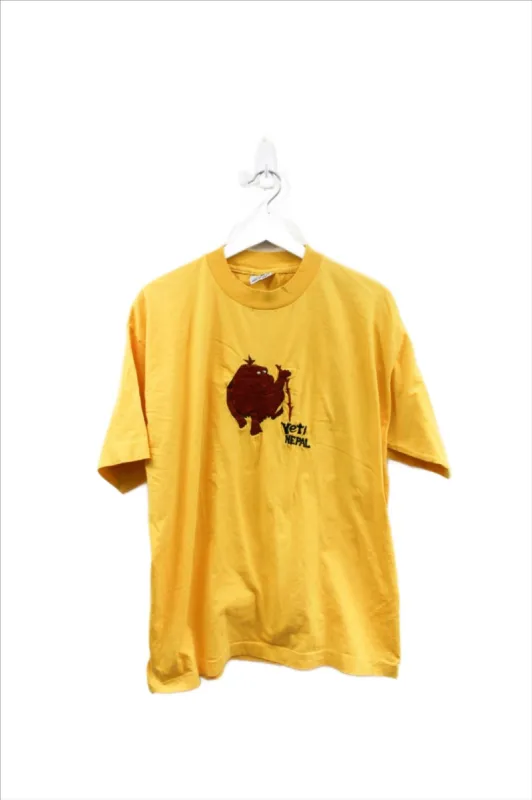 X - Vintage Single Stitch Yeti Nepal Embroidered Graphic Tee sold by HG Vintage