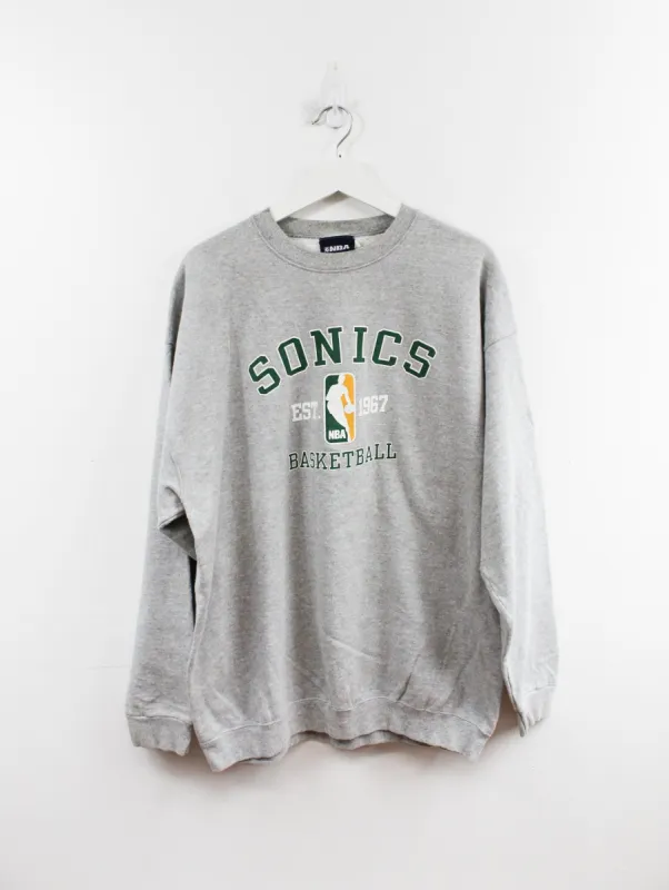 NBA Seattle Supersonics Basketball Logo Crewneck sold by HG Vintage