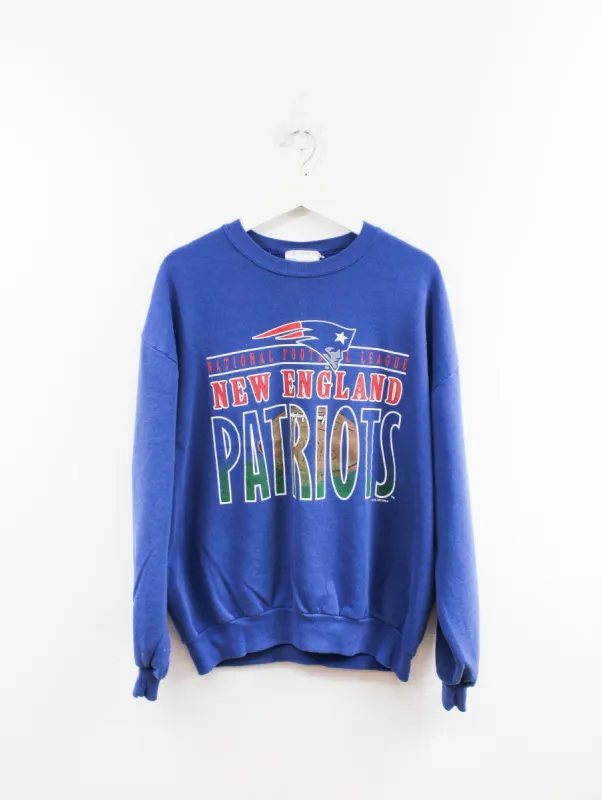 Vintage 95' New England Patriots Football Crewneck sold by HG Vintage