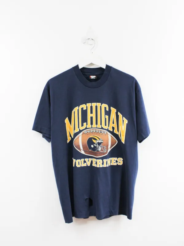 Vintage Michigan Wolverines Football Tee sold by HG Vintage