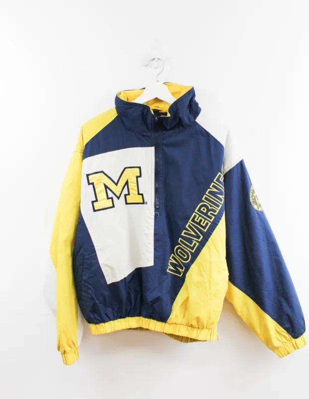 Vintage University Of Michigan Wolverines Anorak Winter Jacket made by HG Vintage