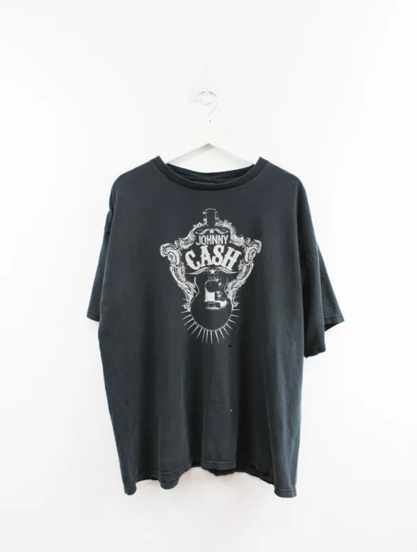 Johnny Cash Guitar  2006 Tee sold by HG Vintage