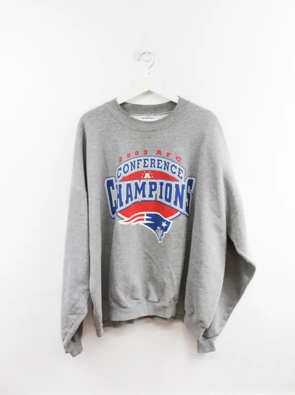 Vintage 03' NFL Patriots Super Bowl 38 Champ Crewneck sold by HG Vintage