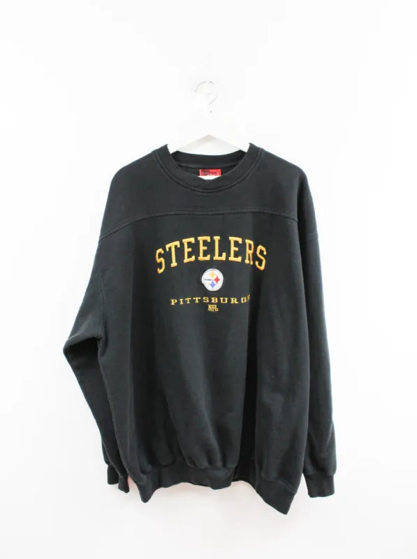 Vintage NFL Pittsburgh Steelers Script Embroidered Crewneck sold by HG Vintage