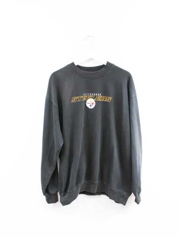 Vintage NFL Pittsburgh Steelers Embroidered Logo Crewneck sold by HG Vintage
