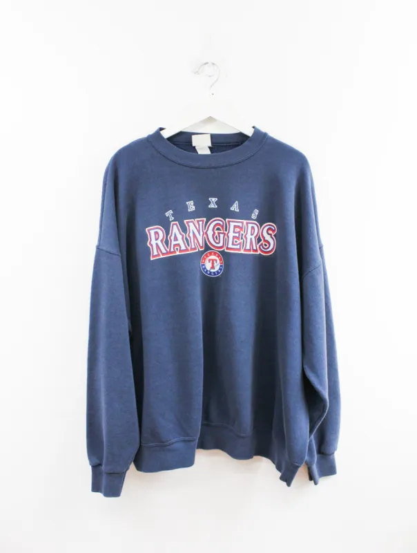 Vintage 2004 MLB Texas Rangers Logo & Script Crewneck sold by HG Vintage
