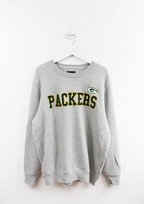 NFL Green Bay Packers Felt Embroidered Logo Crewneck sold by HG Vintage