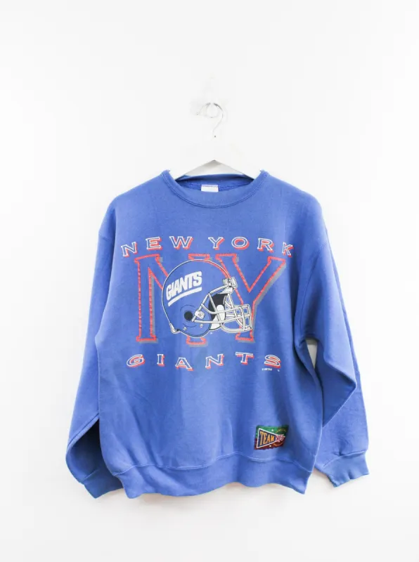 Vintage New York Giants Helmet Logo & Script Crewneck sold by HG Vintage