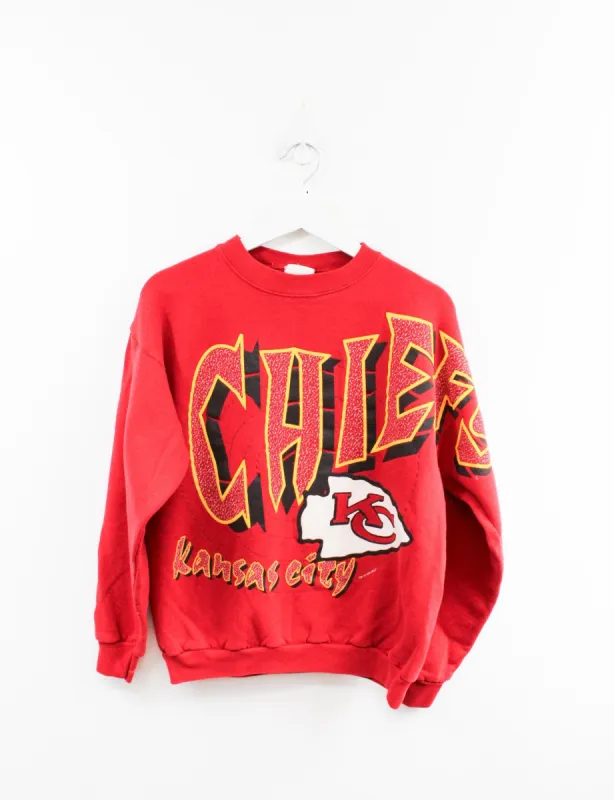 Vintage 96' NFL Kansas City Chiefs Logo Crewneck sold by HG Vintage
