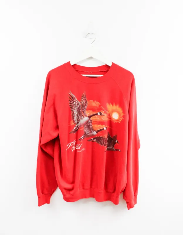 Vintage Geese & Sun Wildife Crewneck Crewneck sold by HG Vintage