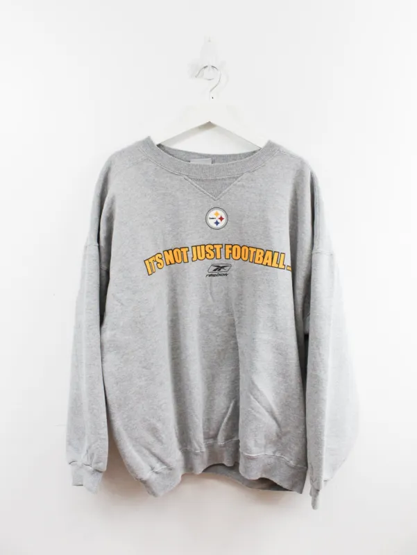 Vintage Reebok X NFL Pittsburgh Its Steelers Football Crewneck sold by HG Vintage