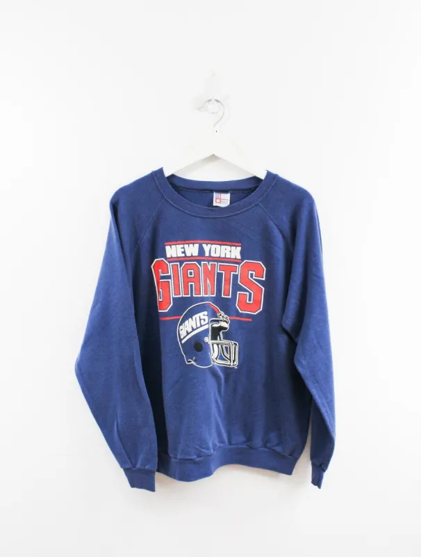 NFL New York Giants Helmet Logo & Script Crewneck sold by HG Vintage