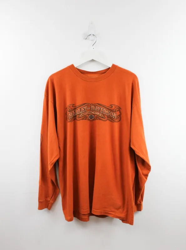 Vintage Harley Davidson 09' Auburn Ma. Long Sleeve Tee sold by HG Vintage