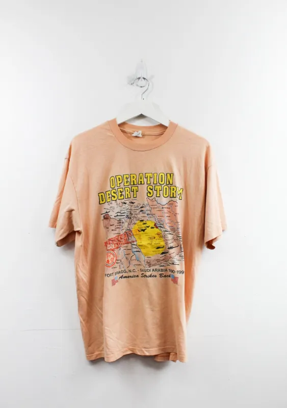 Vintage Single Stitch 90s Operation Desert Storm Tee sold by HG Vintage