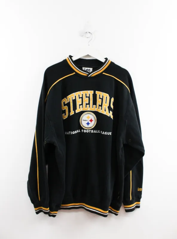 Vintage NFL Pittsburgh Steelers Embroidered Script & Logo Crewneck sold by HG Vintage