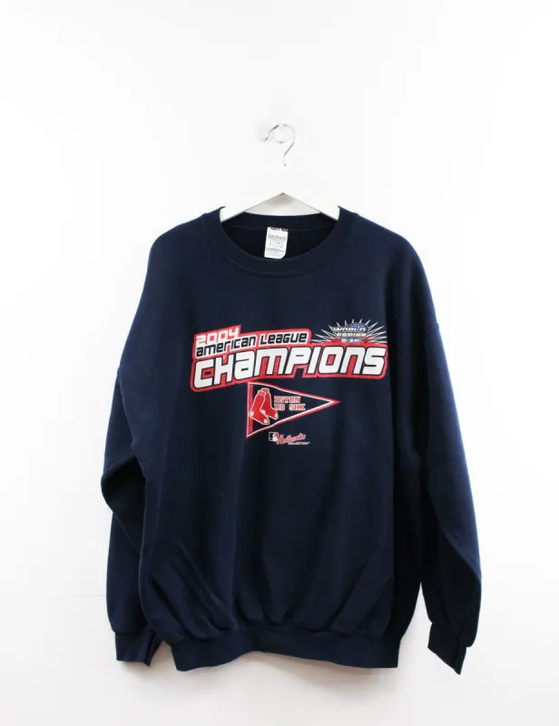 Vintage MLB Boston Red Sox 2004 American League Champs Crewneck sold by HG Vintage