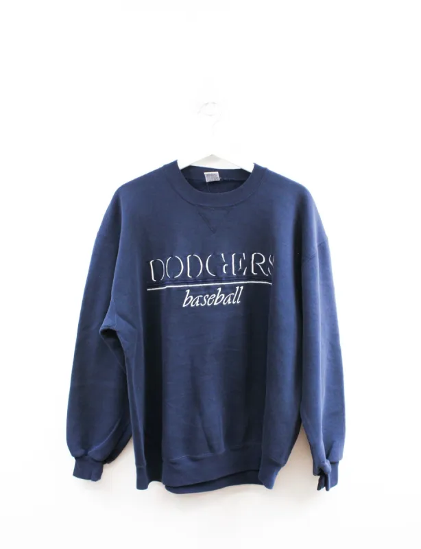 Vintage Russell MLB Los Angeles Dodgers Embroidered Script Crewneck sold by HG Vintage