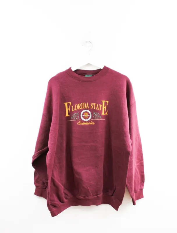 Vintage Florida State Seminoles Embroidered Crewneck sold by HG Vintage