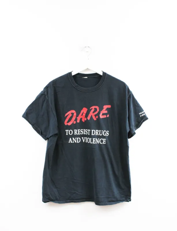 Vintage DARE Script Tee sold by HG Vintage