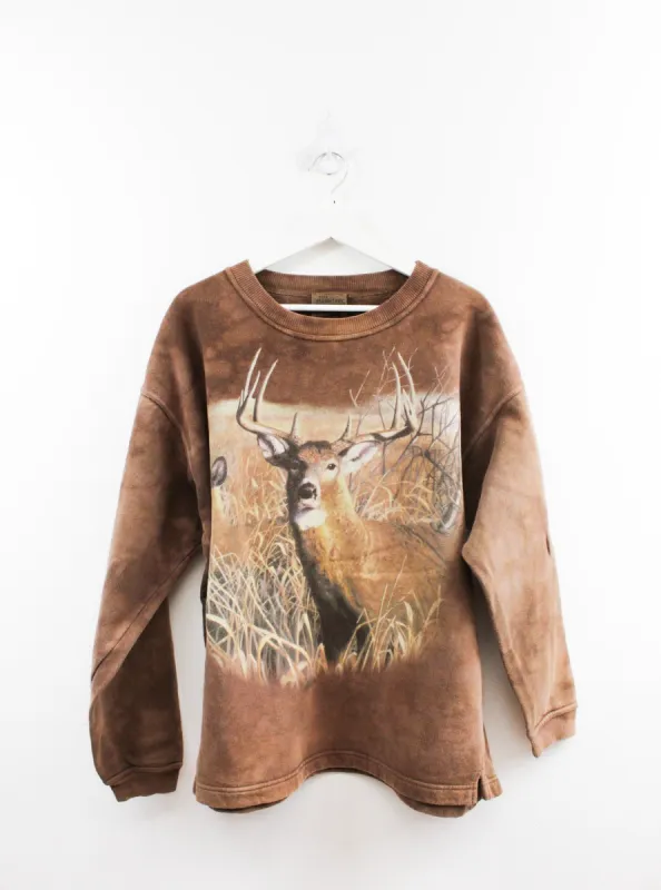 Vintage Deer Picture Crewneck sold by HG Vintage