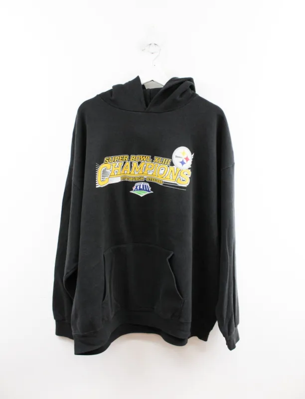 Vintage 2008 NFL Pittsburgh Steelers Super Bowl 43 Champ Hoodie sold by HG Vintage