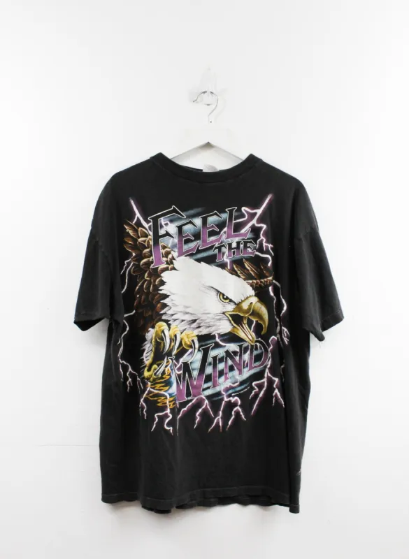 Vintage Eagle & Lightning Free The Wind Tee sold by HG Vintage