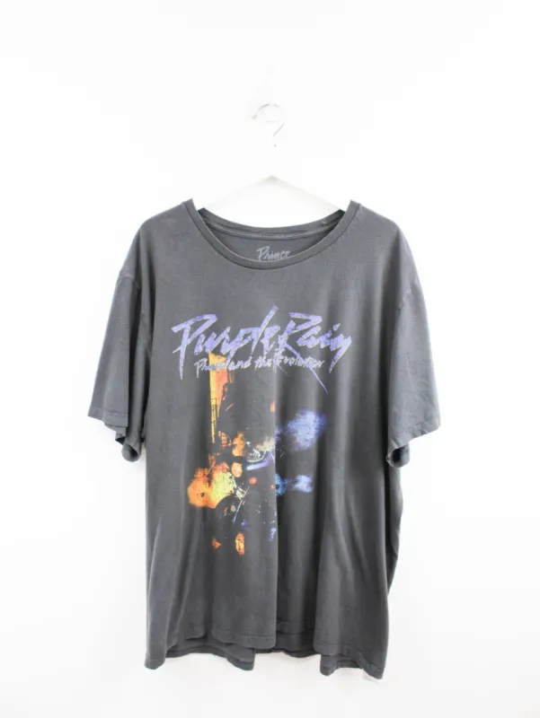 Prince Purple Rain Logo(black) Tee sold by HG Vintage