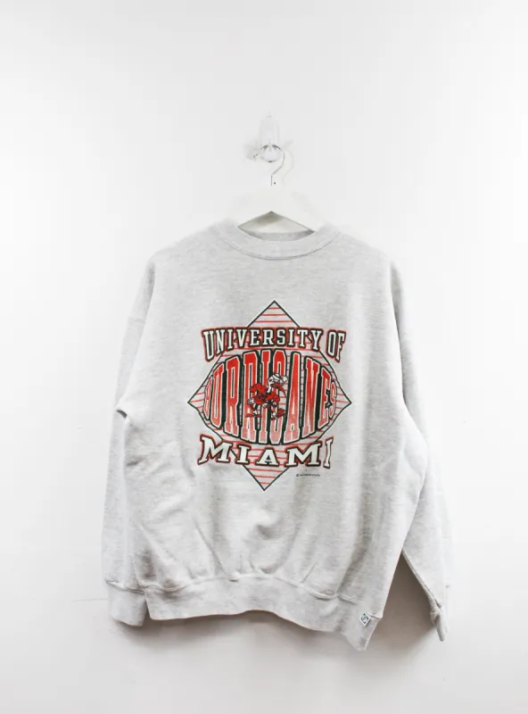 Vintage 1993 University Of Miami Hurricanes Graphic Crewneck sold by HG Vintage