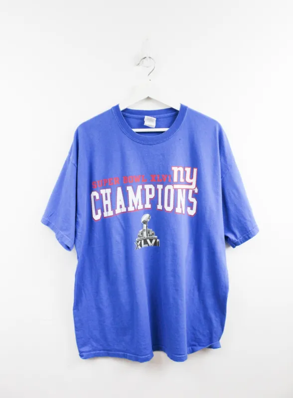 NFL New York Giants Super Bowl 46 Champ  Tee sold by HG Vintage