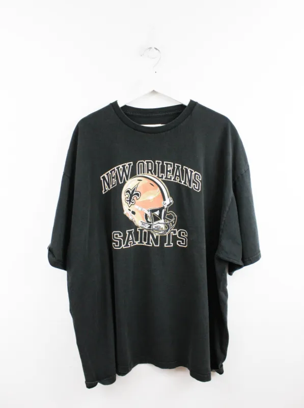 NFL New Orleans Saints Helmet Graphic Tee sold by HG Vintage