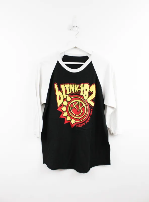 Blink-182 16' Crappy Punk Rock Baseball Tee sold by HG Vintage