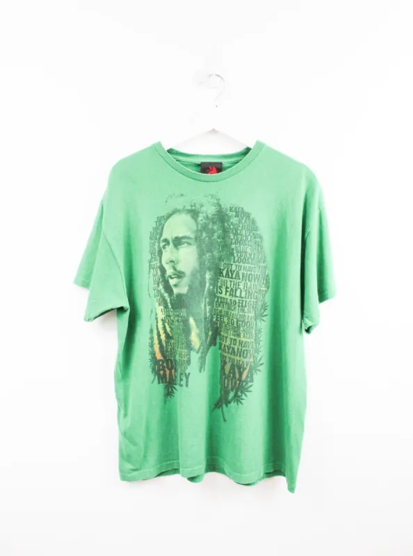 Bob Marley Picture & Script Tee sold by HG Vintage