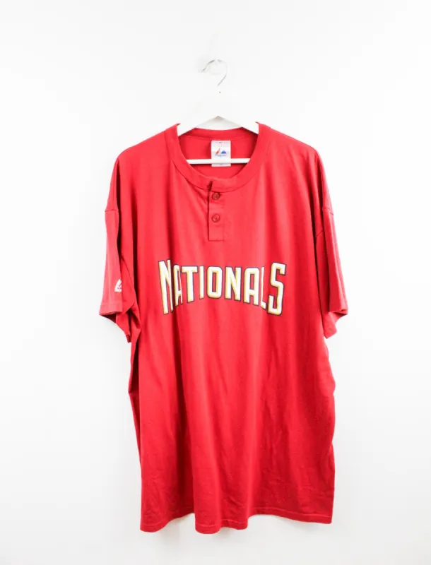 MLB Washington Nationals Button Tee sold by HG Vintage