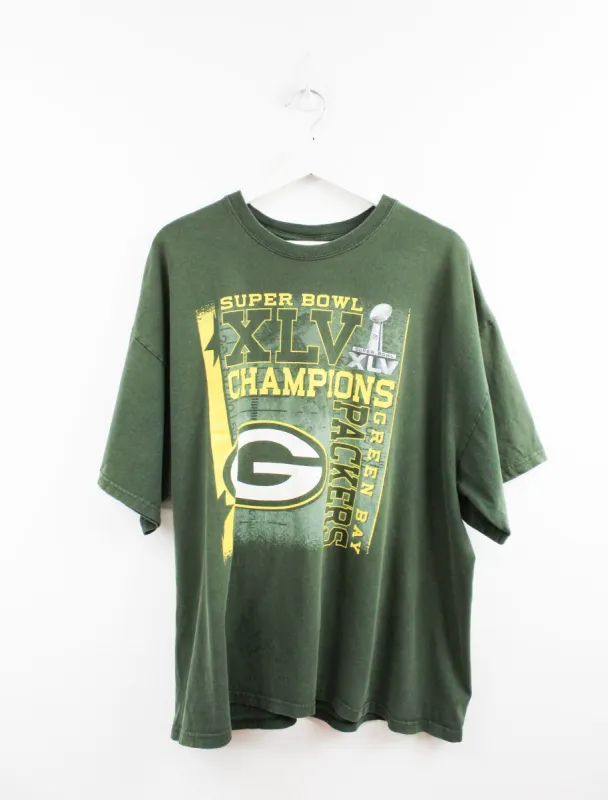 NFL Green Bay Packers 11' Super Bowl Champ Tee sold by HG Vintage