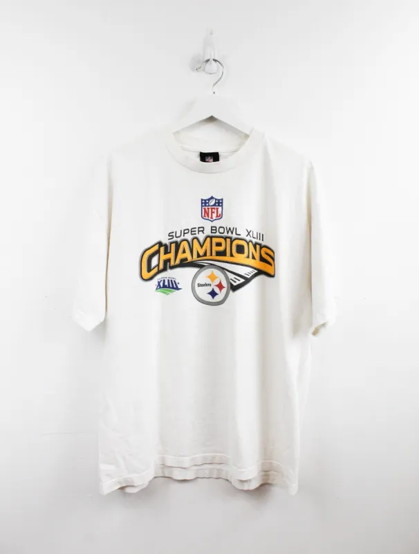 NFL Pittsburgh Steelers 09' Super Bowl Tee sold by HG Vintage