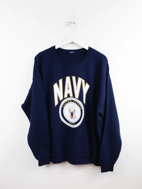US Navy Logo Crewneck sold by HG Vintage