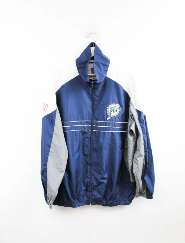 NFL Miami Dolphins Zip Up Windbreaker sold by HG Vintage