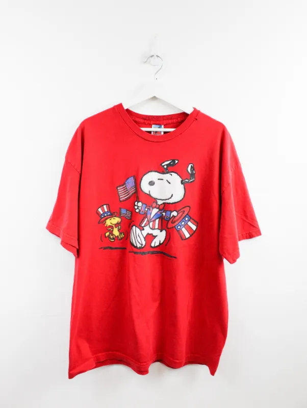 Snoopy & Woodstock American Tee sold by HG Vintage