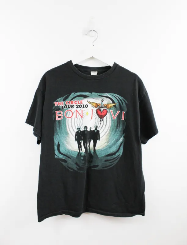 Bon Jovi The Circle 2010 Tour Tee made by HG Vintage