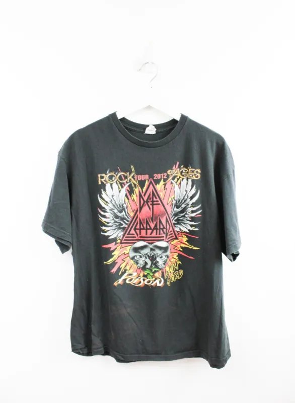 Def Leppard Rock Of Ages 2012 Tour Tee sold by HG Vintage