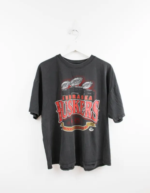 Nebraska Huskers 97' National Champs Tee sold by HG Vintage