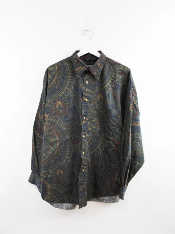 Nautica Paisley 70s Printed Button Up Shirts sold by HG Vintage