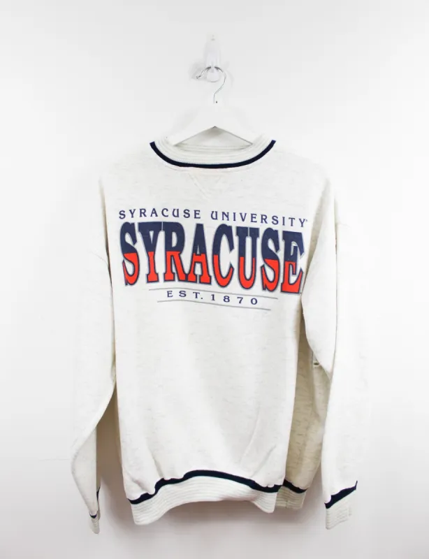 University Of Syracuse Script Logo Crewneck sold by HG Vintage