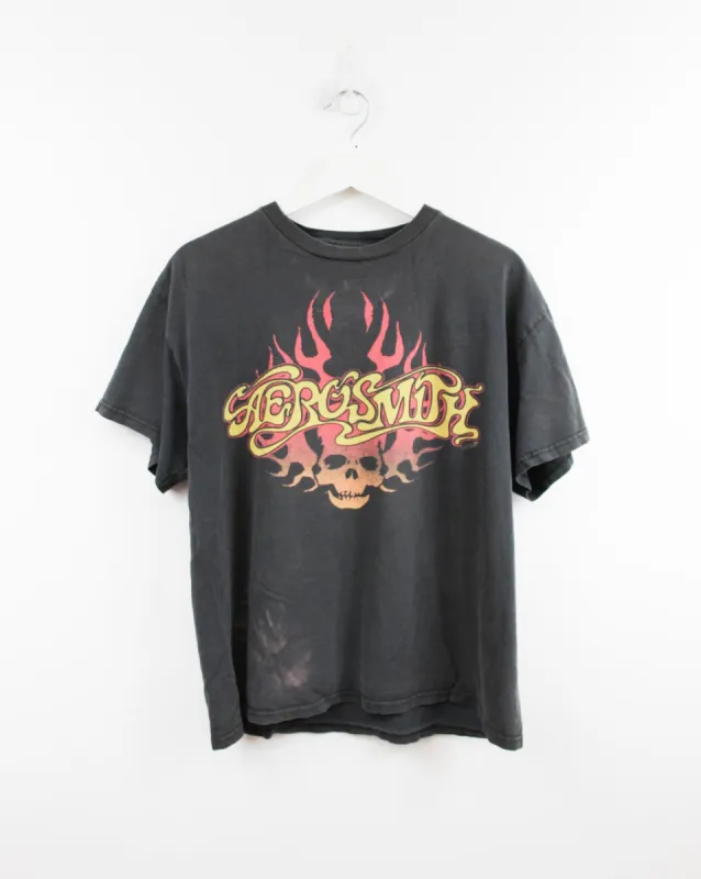 Aerosmith Flames Logo Tee sold by HG Vintage
