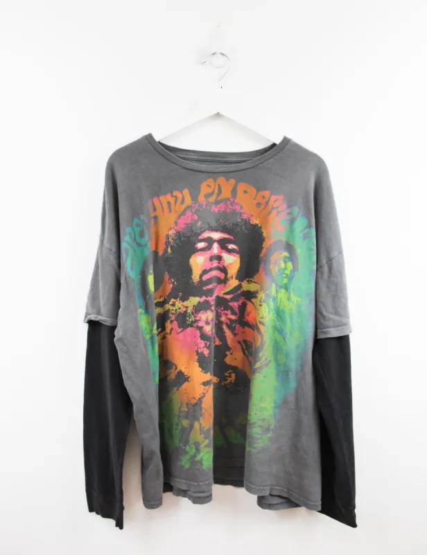 Jimi Hendrix Long Sleeve Tee sold by HG Vintage