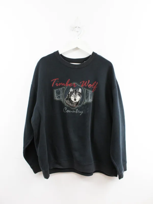 Timberwolf Country Embroidered Crewneck sold by HG Vintage