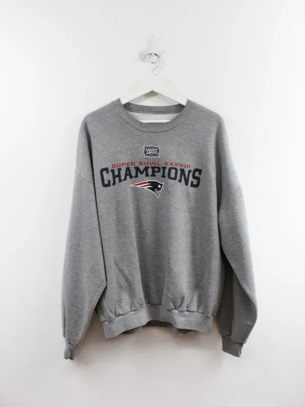 Vintage 04' NFL Patriots Superbowl 38 Champ Crewneck sold by HG Vintage