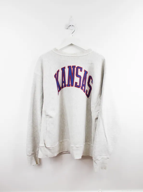 Kansas Script College Crewneck sold by HG Vintage