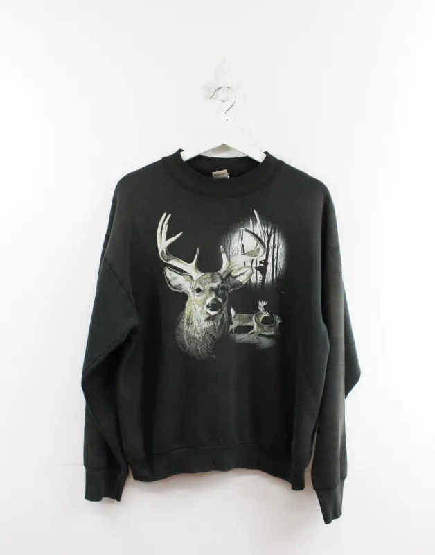 Vintage Deers & Moon Crewneck sold by HG Vintage